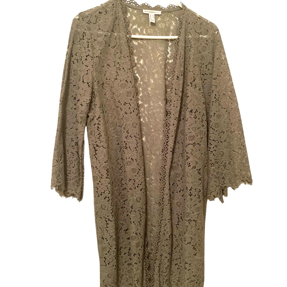 Isaac Mizrahi Live! Lace Pants Set - Picture 3 of 9